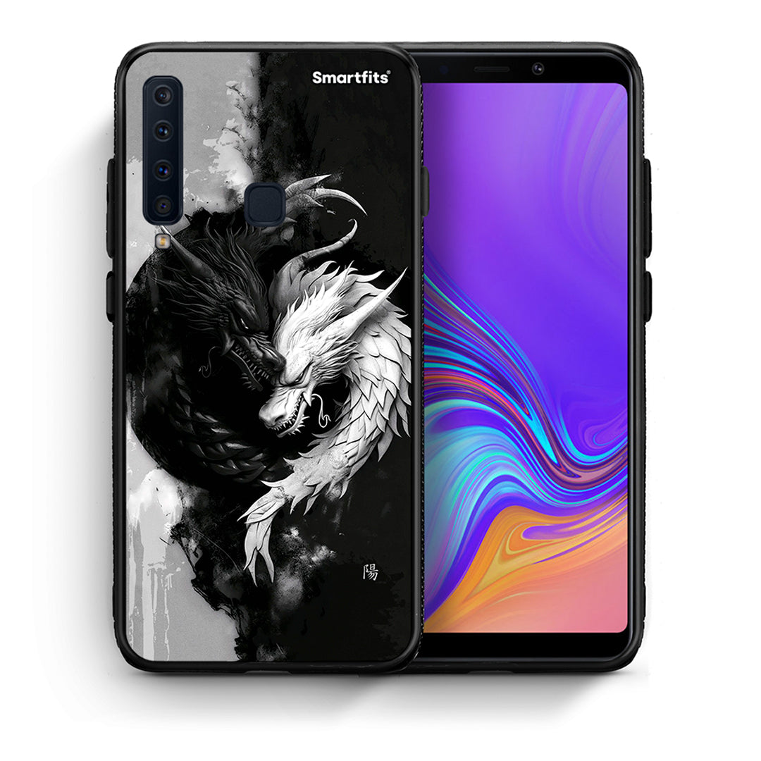 Θήκη Samsung A9 Yin Yang από τη Smartfits με σχέδιο στο πίσω μέρος και μαύρο περίβλημα | Samsung A9 Yin Yang case with colorful back and black bezels