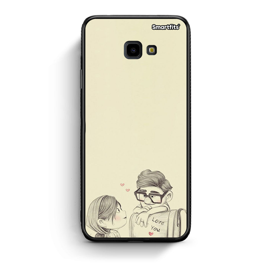 Samsung J4 Plus Carl And Ellie θήκη από τη Smartfits με σχέδιο στο πίσω μέρος και μαύρο περίβλημα | Smartphone case with colorful back and black bezels by Smartfits