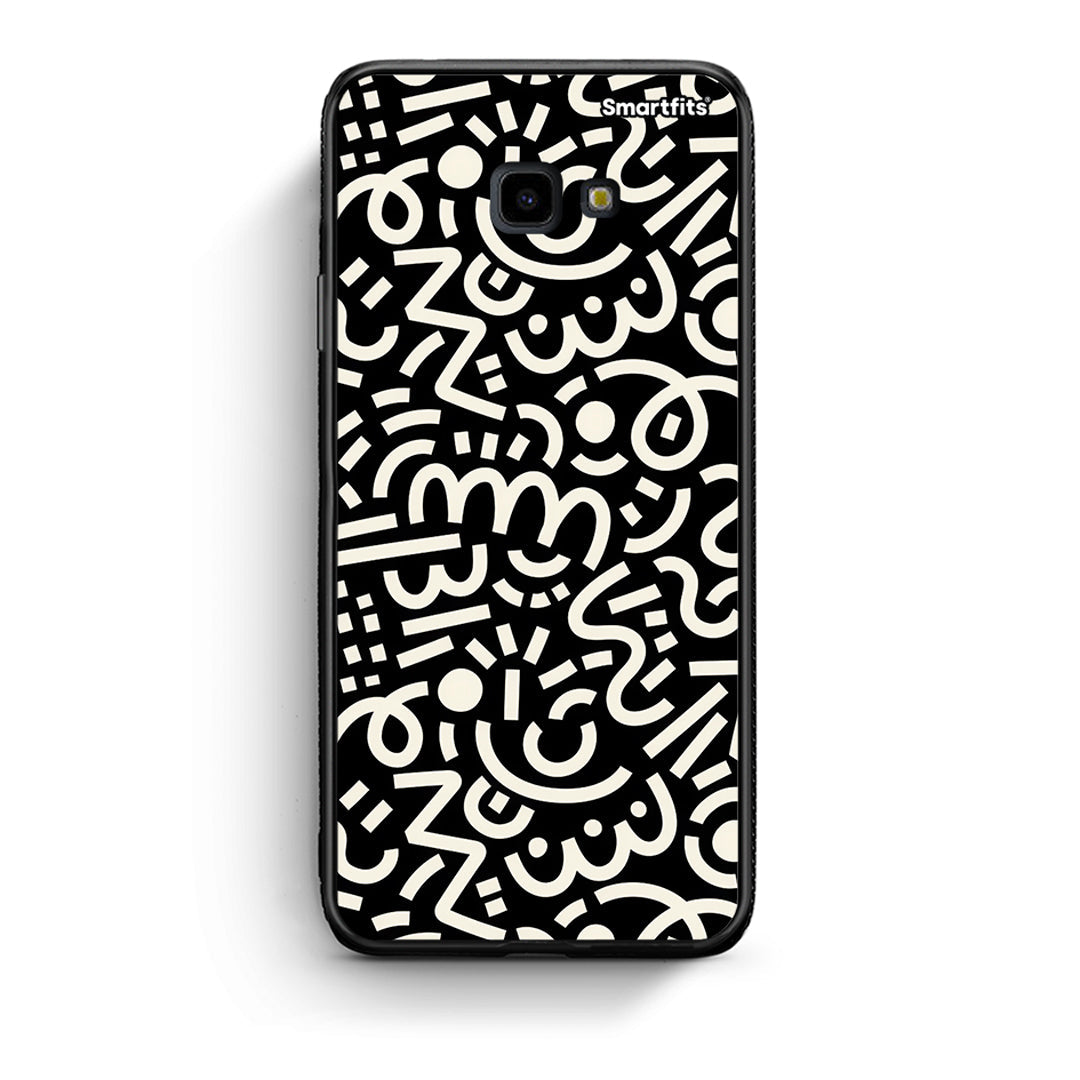 Samsung J4 Plus Doodle Art Θήκη από τη Smartfits με σχέδιο στο πίσω μέρος και μαύρο περίβλημα | Smartphone case with colorful back and black bezels by Smartfits