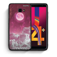 Thumbnail for Θήκη Samsung J4 Plus Pink Moon από τη Smartfits με σχέδιο στο πίσω μέρος και μαύρο περίβλημα | Samsung J4 Plus Pink Moon case with colorful back and black bezels