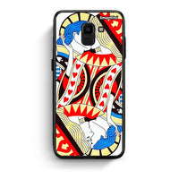 Thumbnail for samsung J6 Card Love θήκη από τη Smartfits με σχέδιο στο πίσω μέρος και μαύρο περίβλημα | Smartphone case with colorful back and black bezels by Smartfits