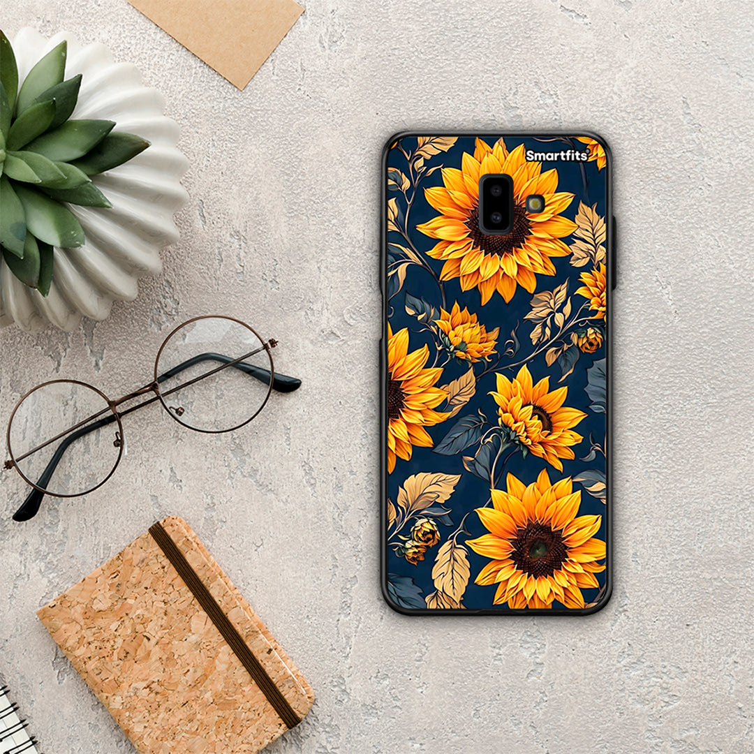 Autumn Sunflowers - Samsung Galaxy J6+ case