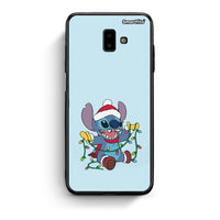 Thumbnail for samsung J6+ Santa Stich θήκη από τη Smartfits με σχέδιο στο πίσω μέρος και μαύρο περίβλημα | Smartphone case with colorful back and black bezels by Smartfits