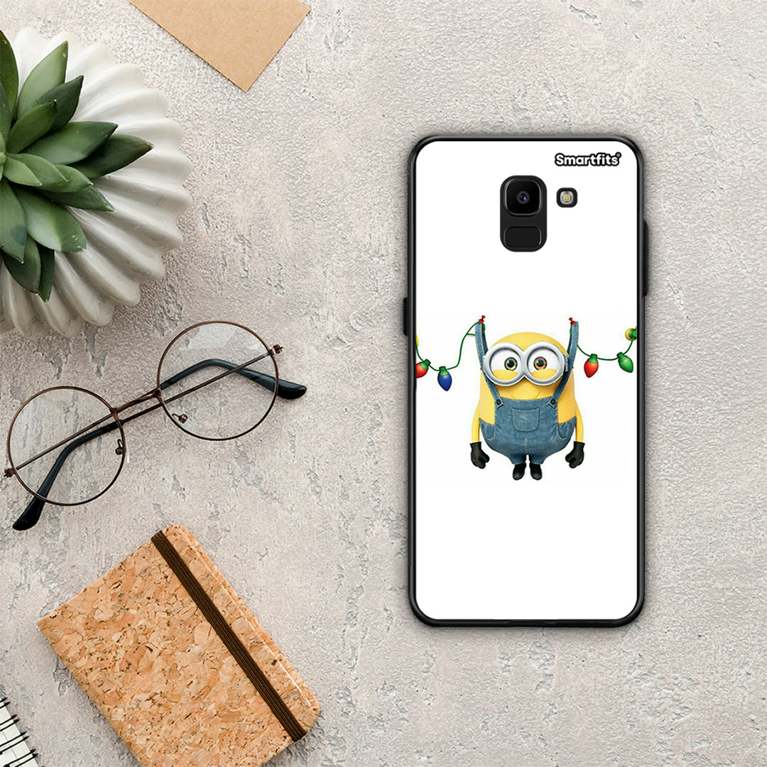 Xmas Minion Lights - Samsung Galaxy J6 case