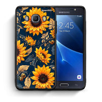 Thumbnail for Θήκη Samsung J7 2016 Autumn Sunflowers από τη Smartfits με σχέδιο στο πίσω μέρος και μαύρο περίβλημα | Samsung J7 2016 Autumn Sunflowers case with colorful back and black bezels