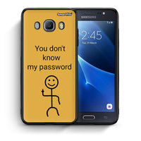 Thumbnail for Θήκη Samsung J7 2016 My Password από τη Smartfits με σχέδιο στο πίσω μέρος και μαύρο περίβλημα | Samsung J7 2016 My Password case with colorful back and black bezels