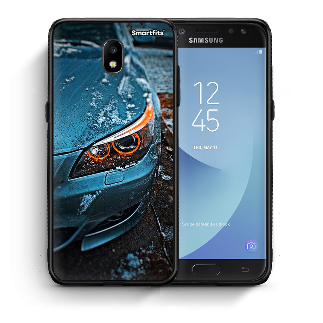 Θήκη Samsung J7 2017 Bmw E60 από τη Smartfits με σχέδιο στο πίσω μέρος και μαύρο περίβλημα | Samsung J7 2017 Bmw E60 case with colorful back and black bezels