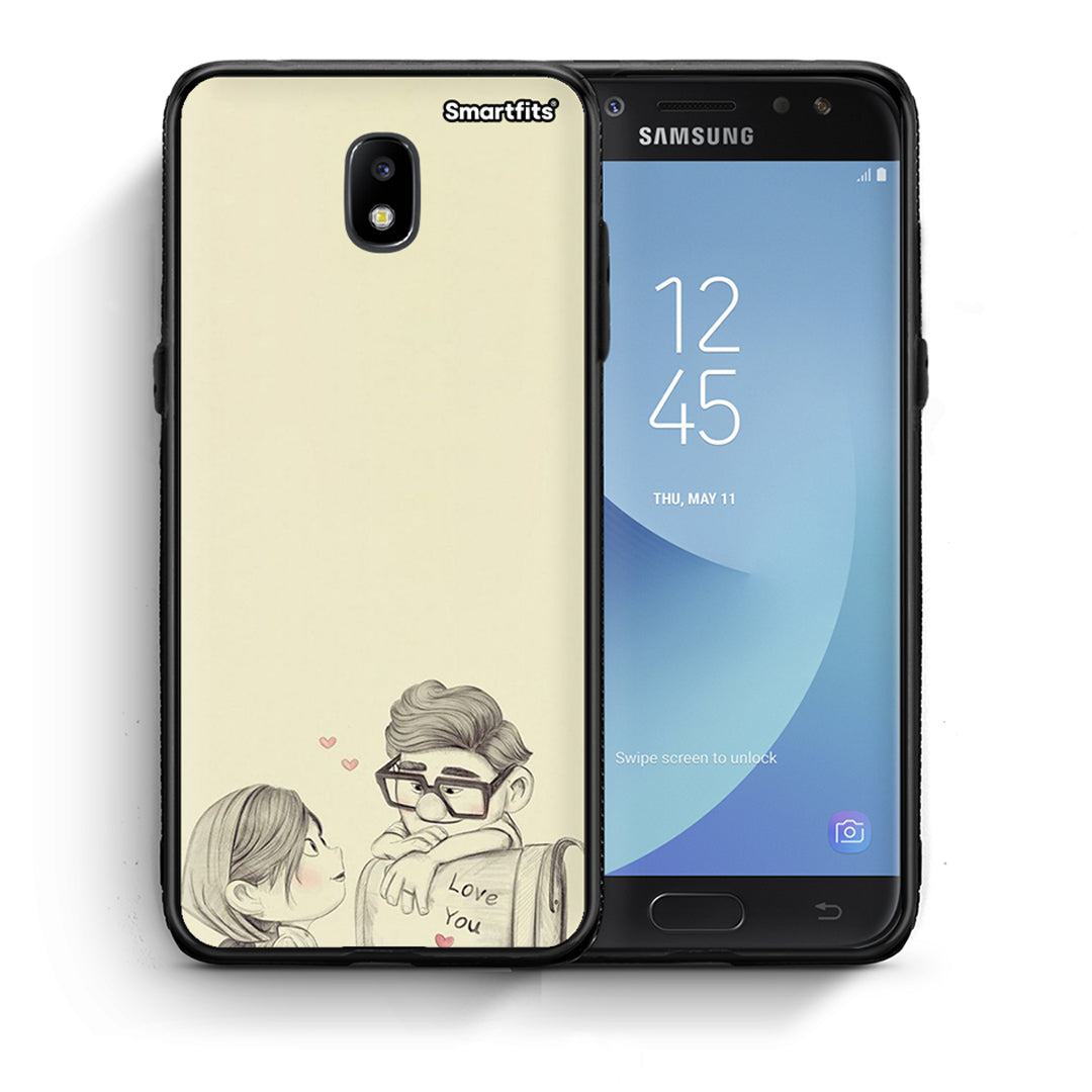 Θήκη Samsung J5 2017 Carl And Ellie από τη Smartfits με σχέδιο στο πίσω μέρος και μαύρο περίβλημα | Samsung J5 2017 Carl And Ellie case with colorful back and black bezels