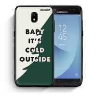 Thumbnail for Θήκη Samsung J7 2017 Cold Outside από τη Smartfits με σχέδιο στο πίσω μέρος και μαύρο περίβλημα | Samsung J7 2017 Cold Outside case with colorful back and black bezels