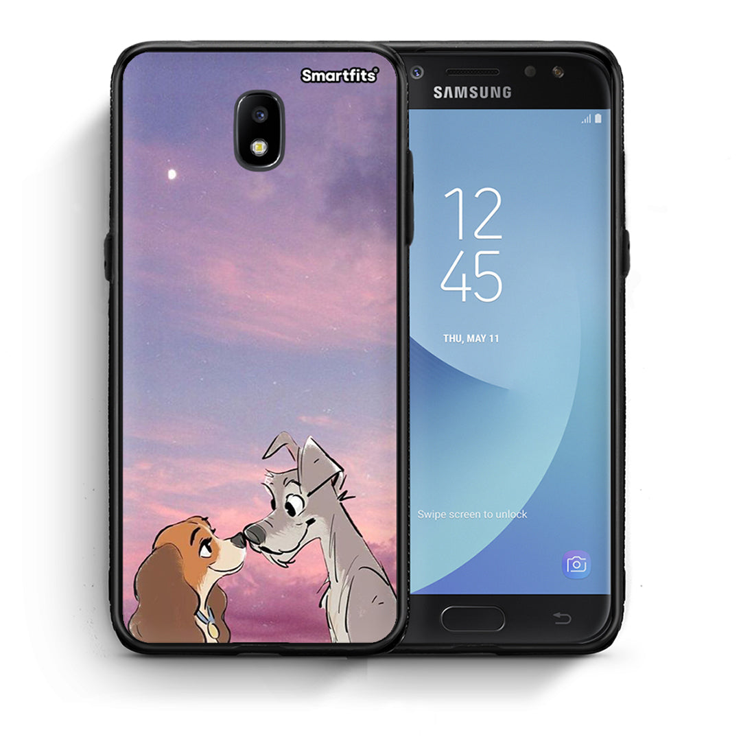 Θήκη Samsung J5 2017 Lady And Tramp από τη Smartfits με σχέδιο στο πίσω μέρος και μαύρο περίβλημα | Samsung J5 2017 Lady And Tramp case with colorful back and black bezels