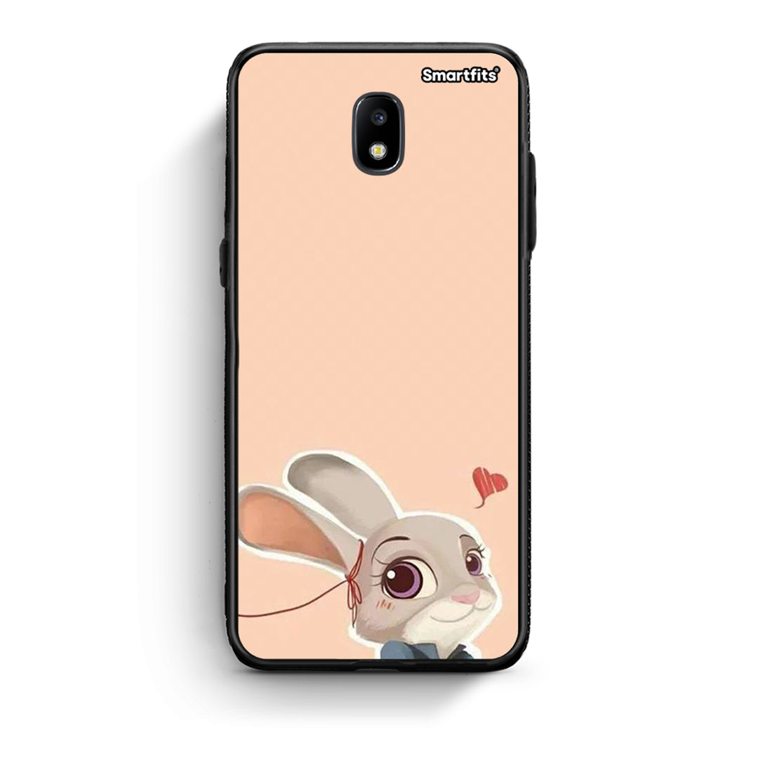 Samsung J5 2017 Nick Wilde And Judy Hopps Love 2 θήκη από τη Smartfits με σχέδιο στο πίσω μέρος και μαύρο περίβλημα | Smartphone case with colorful back and black bezels by Smartfits