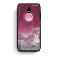 Thumbnail for Samsung J7 2017 Pink Moon θήκη από τη Smartfits με σχέδιο στο πίσω μέρος και μαύρο περίβλημα | Smartphone case with colorful back and black bezels by Smartfits