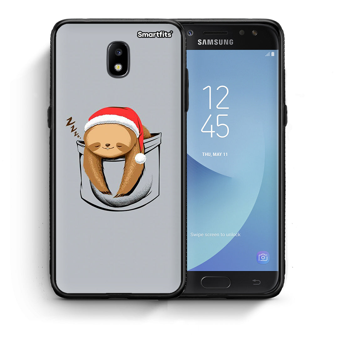 Θήκη Samsung J7 2017 Xmas Zzzz από τη Smartfits με σχέδιο στο πίσω μέρος και μαύρο περίβλημα | Samsung J7 2017 Xmas Zzzz case with colorful back and black bezels