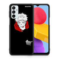 Thumbnail for Θήκη Samsung M13 Itadori Anime από τη Smartfits με σχέδιο στο πίσω μέρος και μαύρο περίβλημα | Samsung M13 Itadori Anime case with colorful back and black bezels