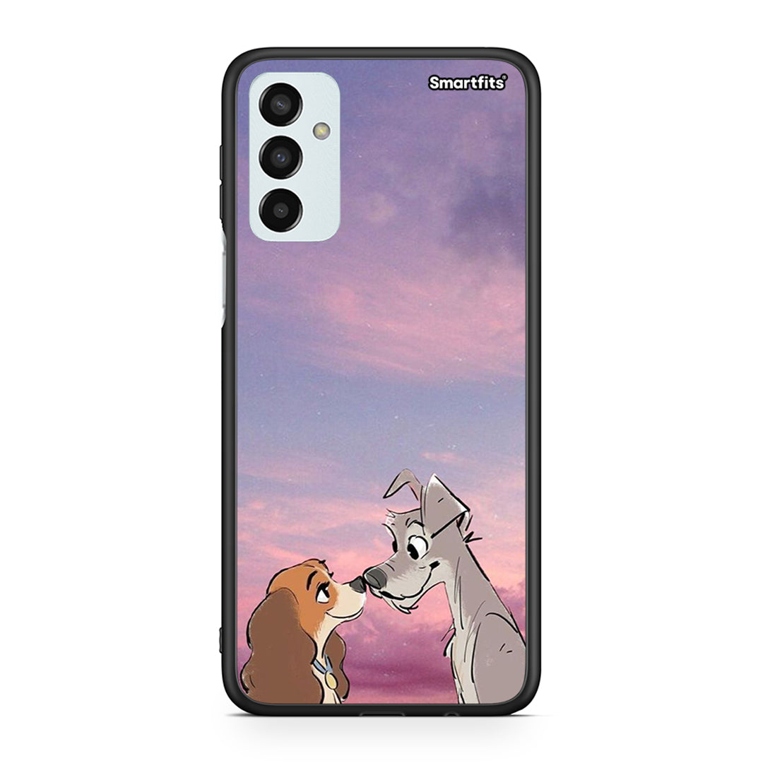 Samsung M13 Lady And Tramp θήκη από τη Smartfits με σχέδιο στο πίσω μέρος και μαύρο περίβλημα | Smartphone case with colorful back and black bezels by Smartfits