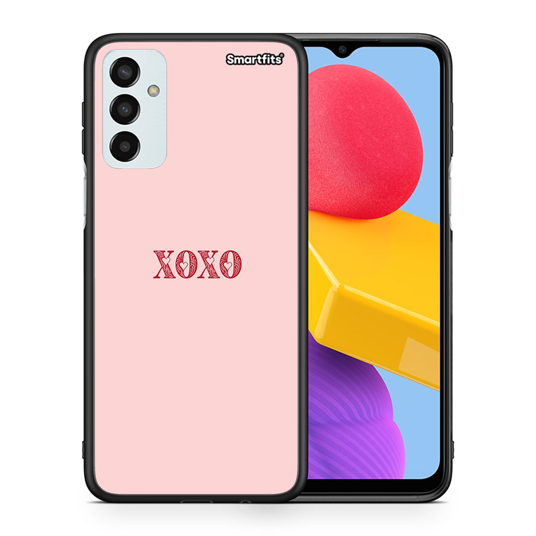 Θήκη Samsung M13 XOXO Love από τη Smartfits με σχέδιο στο πίσω μέρος και μαύρο περίβλημα | Samsung M13 XOXO Love case with colorful back and black bezels