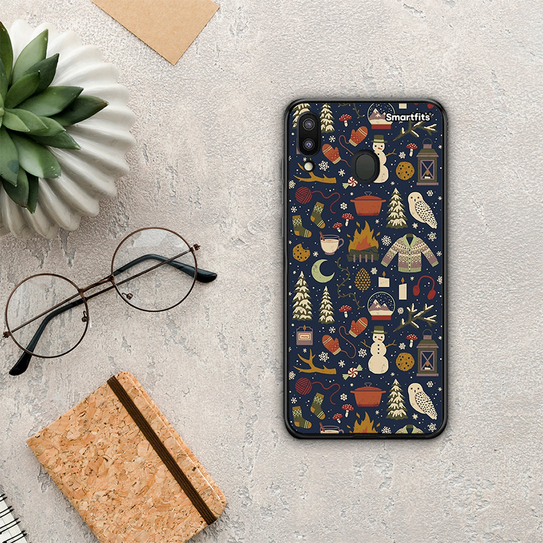 Christmas Elements - Samsung Galaxy M20 case