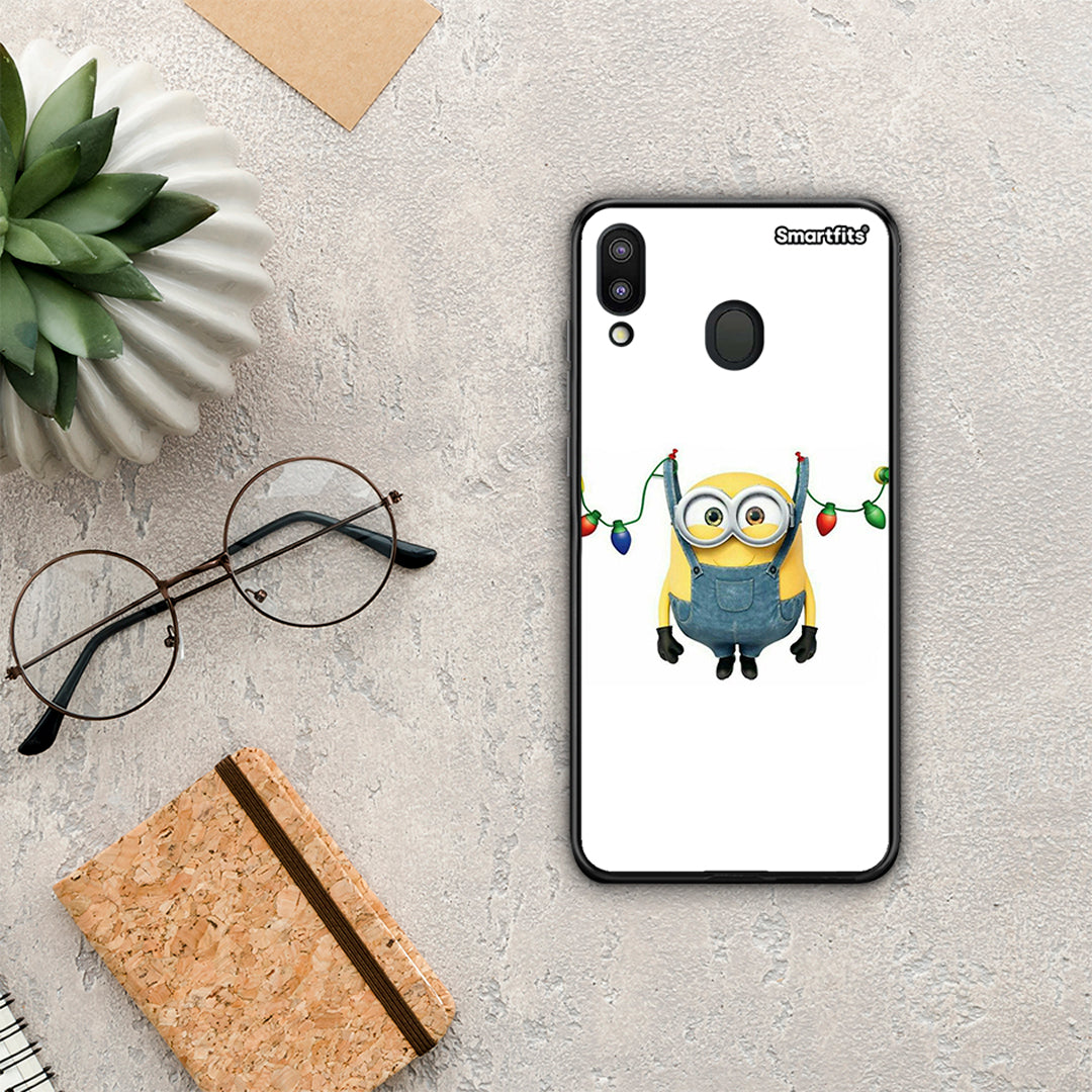 Xmas Minion Lights - Samsung Galaxy M20 case