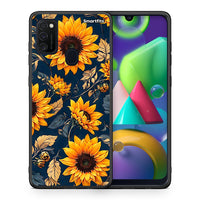 Thumbnail for Θήκη Samsung M21 / M31 Autumn Sunflowers από τη Smartfits με σχέδιο στο πίσω μέρος και μαύρο περίβλημα | Samsung M21 / M31 Autumn Sunflowers case with colorful back and black bezels