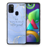 Thumbnail for Θήκη Samsung M21/M31 Be Yourself από τη Smartfits με σχέδιο στο πίσω μέρος και μαύρο περίβλημα | Samsung M21/M31 Be Yourself case with colorful back and black bezels