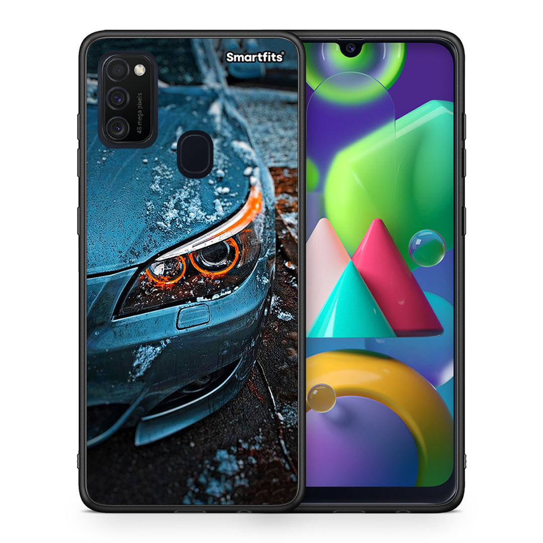 Θήκη Samsung M21 / M31 Bmw E60 από τη Smartfits με σχέδιο στο πίσω μέρος και μαύρο περίβλημα | Samsung M21 / M31 Bmw E60 case with colorful back and black bezels