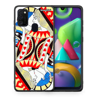 Thumbnail for Θήκη Samsung M21/M31 Card Love από τη Smartfits με σχέδιο στο πίσω μέρος και μαύρο περίβλημα | Samsung M21/M31 Card Love case with colorful back and black bezels