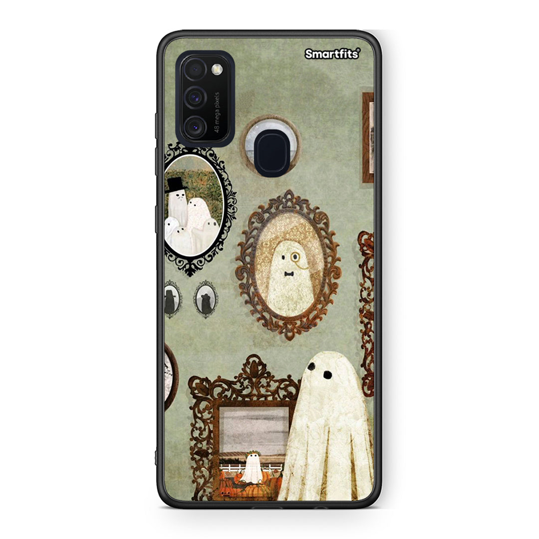 Samsung M21 / M31 Halloween Ghost Season Θήκη από τη Smartfits με σχέδιο στο πίσω μέρος και μαύρο περίβλημα | Smartphone case with colorful back and black bezels by Smartfits