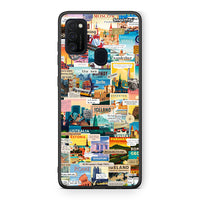 Thumbnail for Samsung M21/M31 Live To Travel θήκη από τη Smartfits με σχέδιο στο πίσω μέρος και μαύρο περίβλημα | Smartphone case with colorful back and black bezels by Smartfits