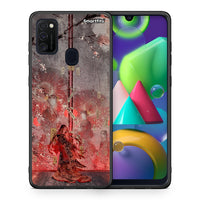 Thumbnail for Θήκη Samsung M21/M31 Nezuko Kamado από τη Smartfits με σχέδιο στο πίσω μέρος και μαύρο περίβλημα | Samsung M21/M31 Nezuko Kamado case with colorful back and black bezels