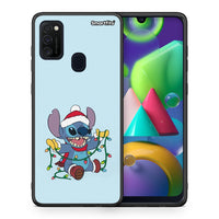 Thumbnail for Θήκη Samsung M21/M31 Santa Stich από τη Smartfits με σχέδιο στο πίσω μέρος και μαύρο περίβλημα | Samsung M21/M31 Santa Stich case with colorful back and black bezels