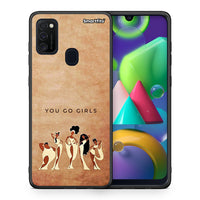 Thumbnail for Θήκη Samsung M21/M31 You Go Girl από τη Smartfits με σχέδιο στο πίσω μέρος και μαύρο περίβλημα | Samsung M21/M31 You Go Girl case with colorful back and black bezels