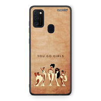 Thumbnail for Samsung M21/M31 You Go Girl θήκη από τη Smartfits με σχέδιο στο πίσω μέρος και μαύρο περίβλημα | Smartphone case with colorful back and black bezels by Smartfits