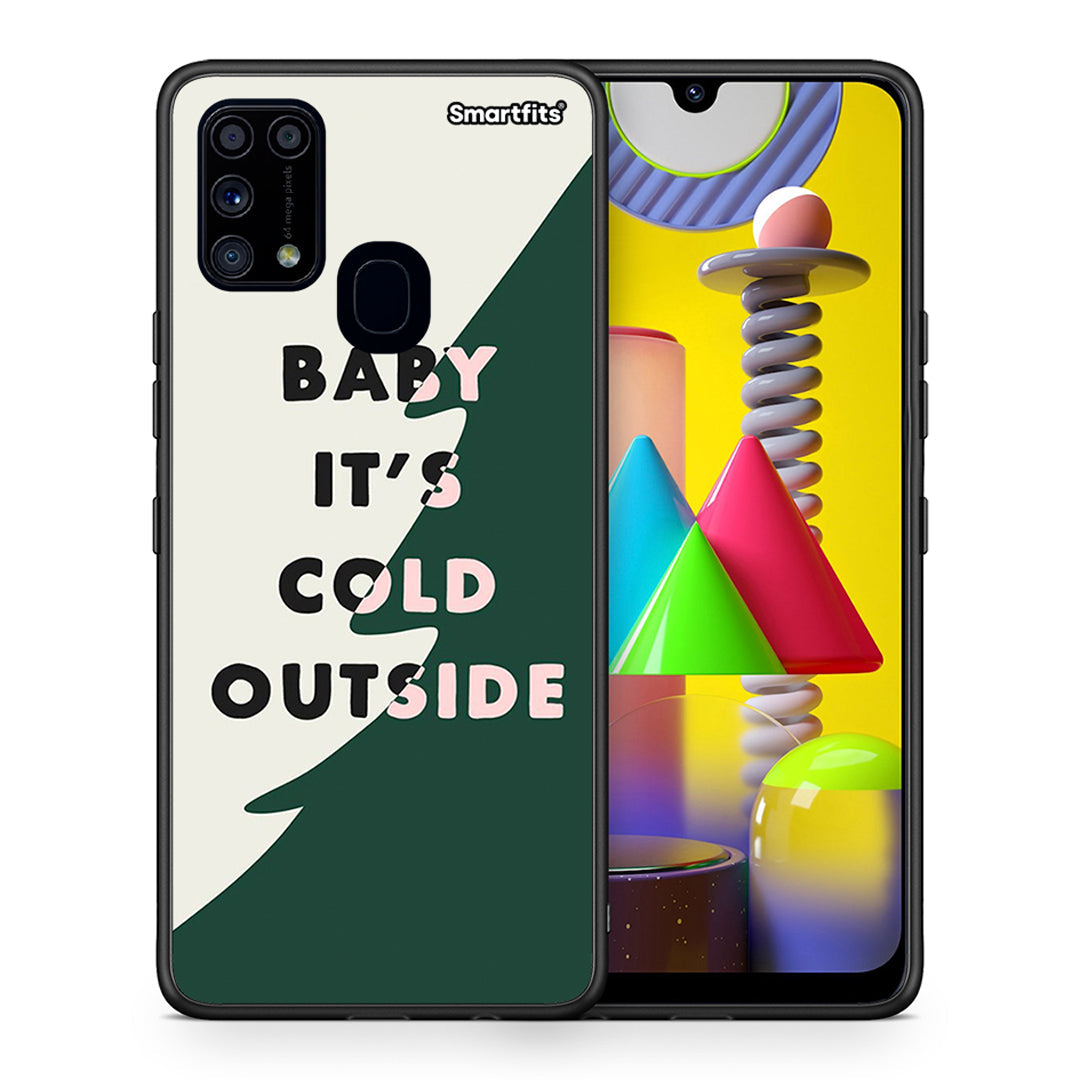 Θήκη Samsung M31 Cold Outside από τη Smartfits με σχέδιο στο πίσω μέρος και μαύρο περίβλημα | Samsung M31 Cold Outside case with colorful back and black bezels