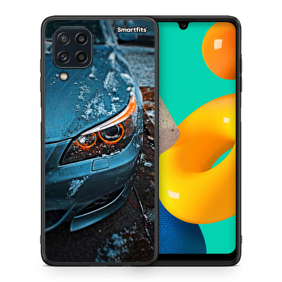 Θήκη Samsung M32 4G Bmw E60 από τη Smartfits με σχέδιο στο πίσω μέρος και μαύρο περίβλημα | Samsung M32 4G Bmw E60 case with colorful back and black bezels