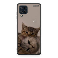 Thumbnail for Samsung M32 4G Cats In Love Θήκη από τη Smartfits με σχέδιο στο πίσω μέρος και μαύρο περίβλημα | Smartphone case with colorful back and black bezels by Smartfits