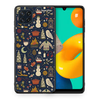 Thumbnail for Θήκη Samsung M32 4G Christmas Elements από τη Smartfits με σχέδιο στο πίσω μέρος και μαύρο περίβλημα | Samsung M32 4G Christmas Elements case with colorful back and black bezels