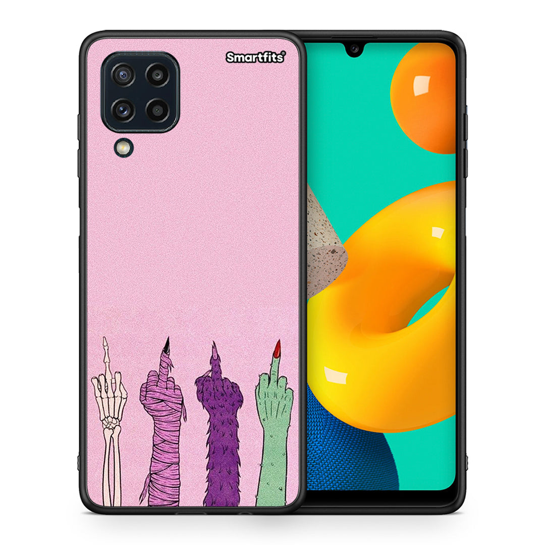 Θήκη Samsung M32 4G Halloween Be A Lady από τη Smartfits με σχέδιο στο πίσω μέρος και μαύρο περίβλημα | Samsung M32 4G Halloween Be A Lady case with colorful back and black bezels