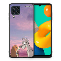 Thumbnail for Θήκη Samsung M32 4G Lady And Tramp από τη Smartfits με σχέδιο στο πίσω μέρος και μαύρο περίβλημα | Samsung M32 4G Lady And Tramp case with colorful back and black bezels