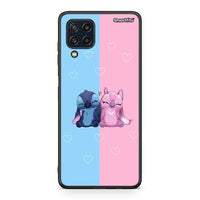 Thumbnail for Samsung M32 4G Stitch And Angel θήκη από τη Smartfits με σχέδιο στο πίσω μέρος και μαύρο περίβλημα | Smartphone case with colorful back and black bezels by Smartfits