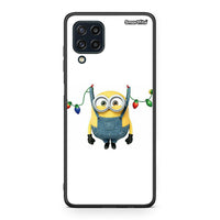 Thumbnail for Samsung M32 4G Xmas Minion Lights θήκη από τη Smartfits με σχέδιο στο πίσω μέρος και μαύρο περίβλημα | Smartphone case with colorful back and black bezels by Smartfits