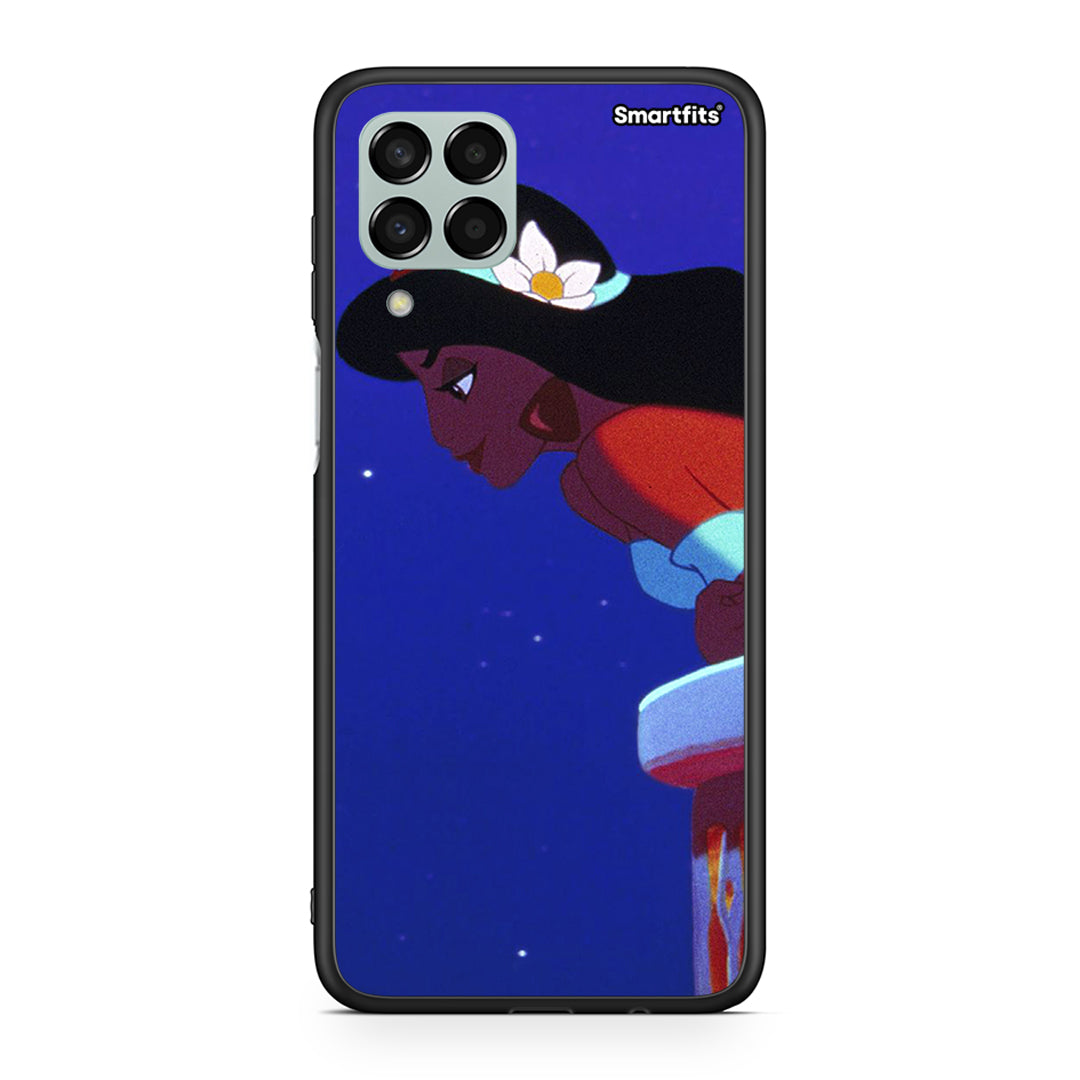 Samsung M33 Alladin And Jasmine Love 2 θήκη από τη Smartfits με σχέδιο στο πίσω μέρος και μαύρο περίβλημα | Smartphone case with colorful back and black bezels by Smartfits
