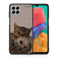 Thumbnail for Θήκη Samsung M33 Cats In Love από τη Smartfits με σχέδιο στο πίσω μέρος και μαύρο περίβλημα | Samsung M33 Cats In Love case with colorful back and black bezels