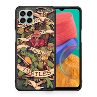 Thumbnail for Θήκη Samsung M33 Ninja Turtles από τη Smartfits με σχέδιο στο πίσω μέρος και μαύρο περίβλημα | Samsung M33 Ninja Turtles case with colorful back and black bezels