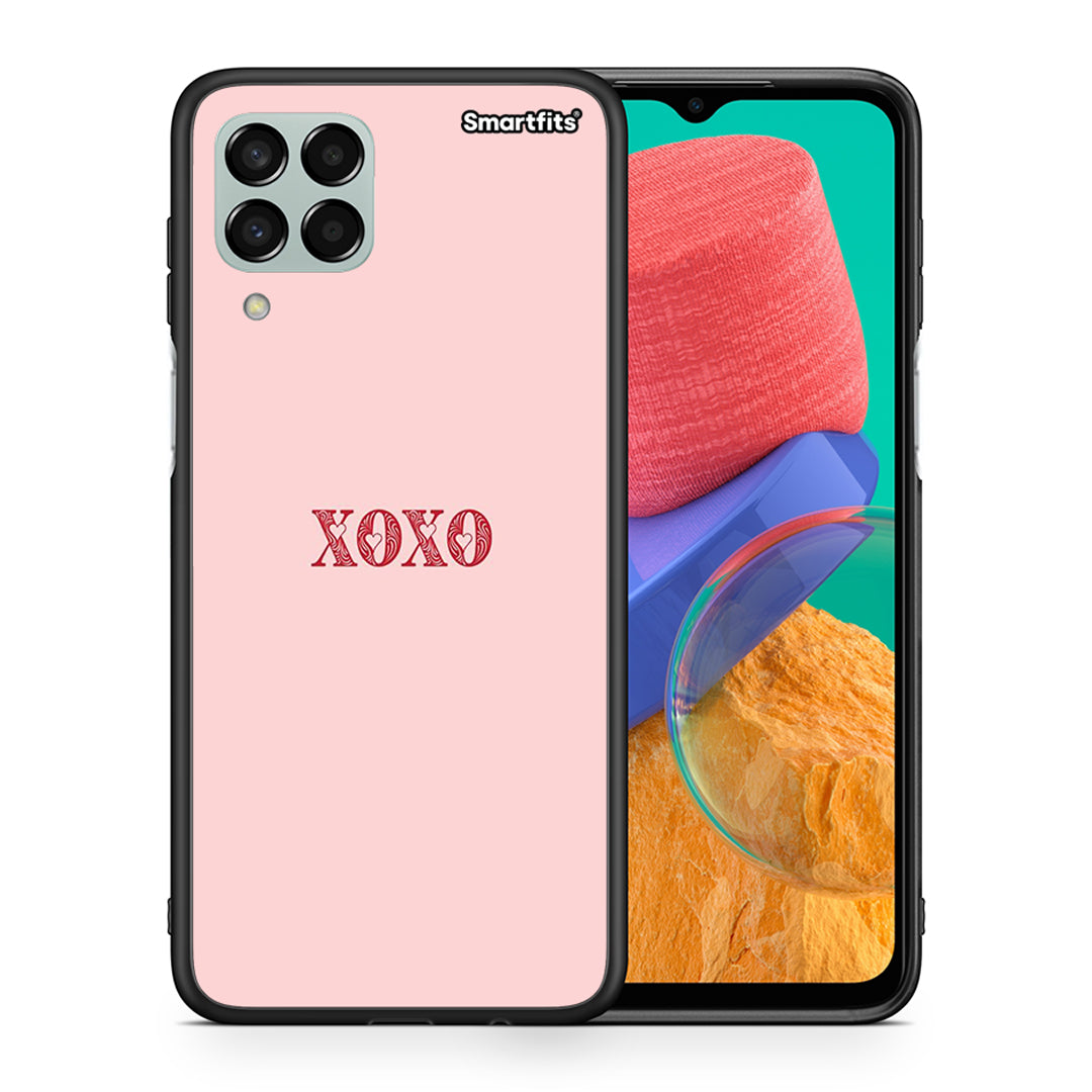 Θήκη Samsung M33 XOXO Love από τη Smartfits με σχέδιο στο πίσω μέρος και μαύρο περίβλημα | Samsung M33 XOXO Love case with colorful back and black bezels