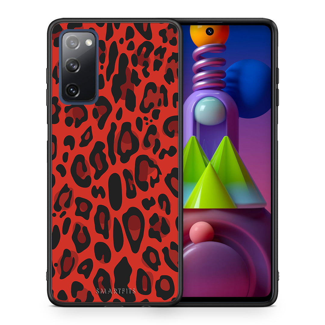 Animal Red Leopard - Samsung Galaxy M51 case
