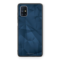 Thumbnail for Geometric Blue Abstract - Samsung Galaxy M51 case