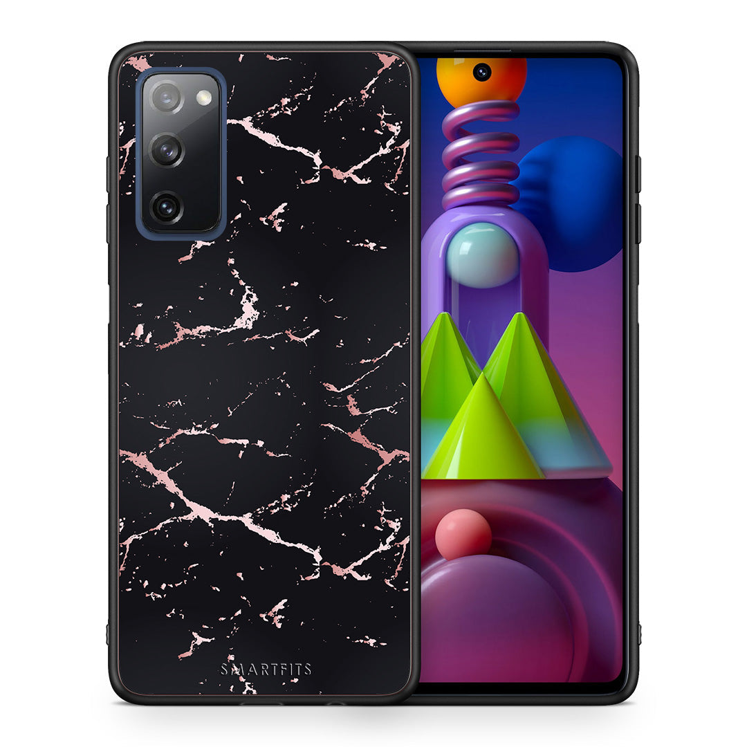 Marble Black Rosegold - Samsung Galaxy M51 case