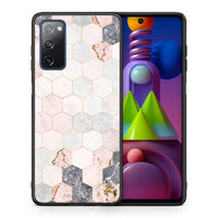 Thumbnail for Marble Hexagon Pink - Samsung Galaxy M51 case