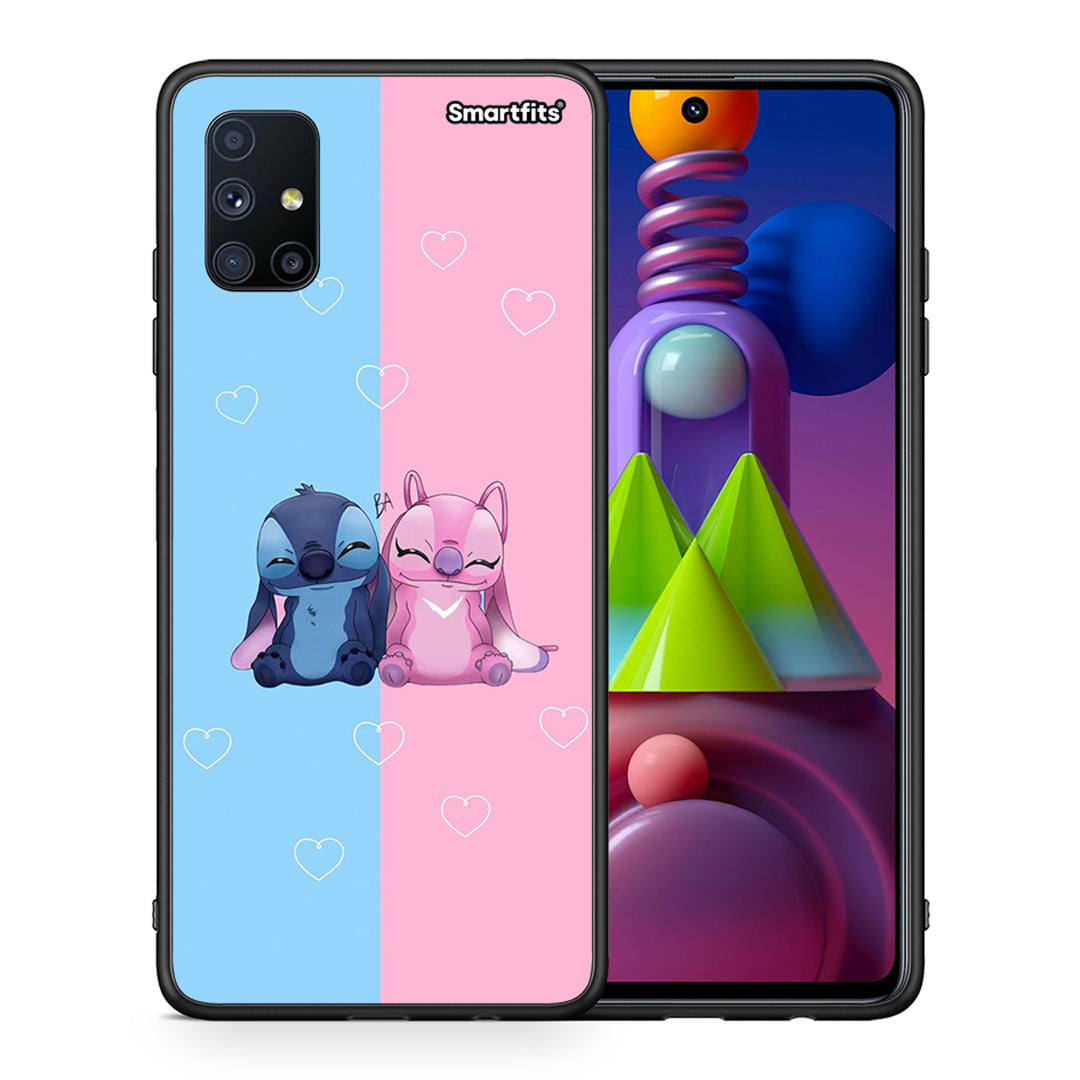 Stitch And Angel - Samsung Galaxy M51 θήκη