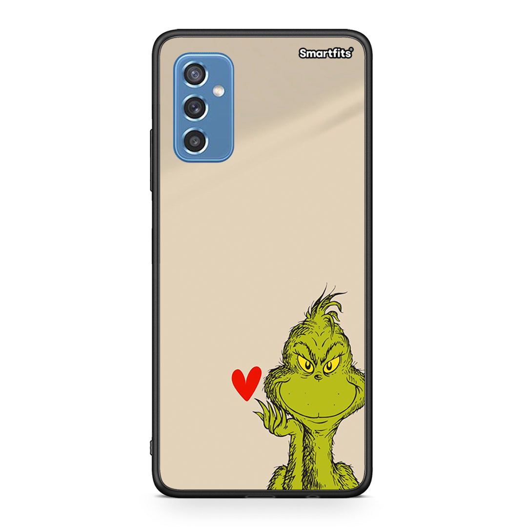 Samsung M52 5G Xmas Grinch θήκη από τη Smartfits με σχέδιο στο πίσω μέρος και μαύρο περίβλημα | Smartphone case with colorful back and black bezels by Smartfits